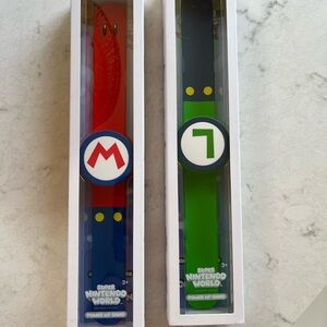 Super Mario Power Up Bracelets - Mario and Luigi